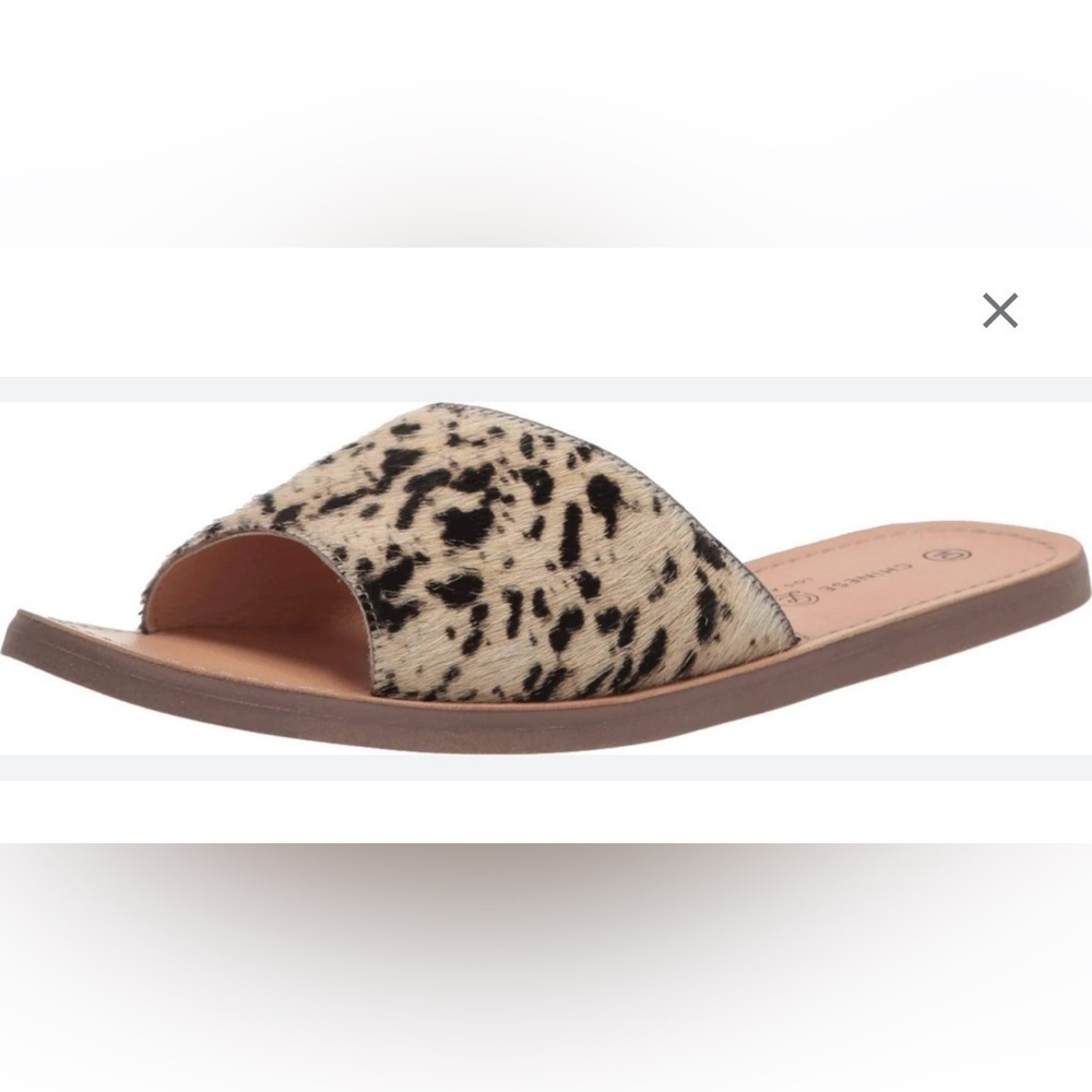 Chinese Laundry Leopard Print Women's Slide Sandals